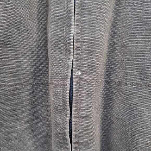 Trailways Men's Full Zip Flannel Lined Hooded Chore Field Jacket Brown XL Cotton - Picture 6 of 15